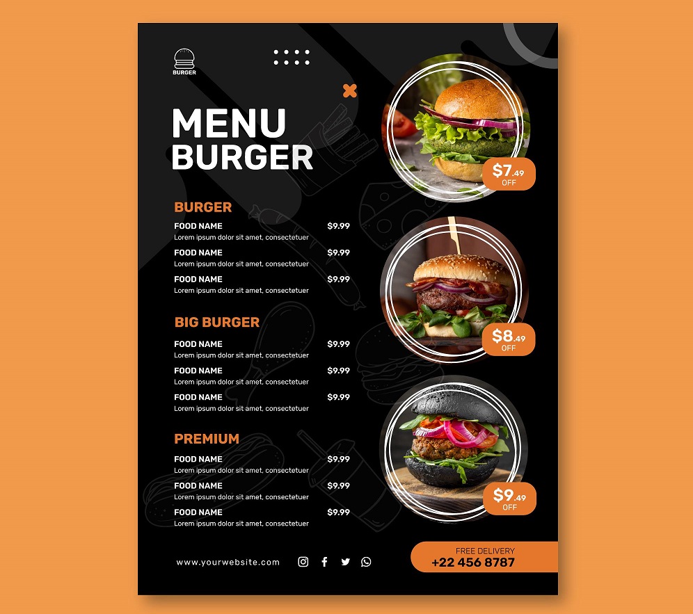 طراحی منو – تبریز چاپ